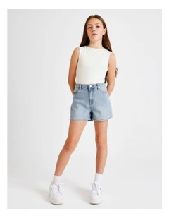 Olivia Denim Short in Light Wash
