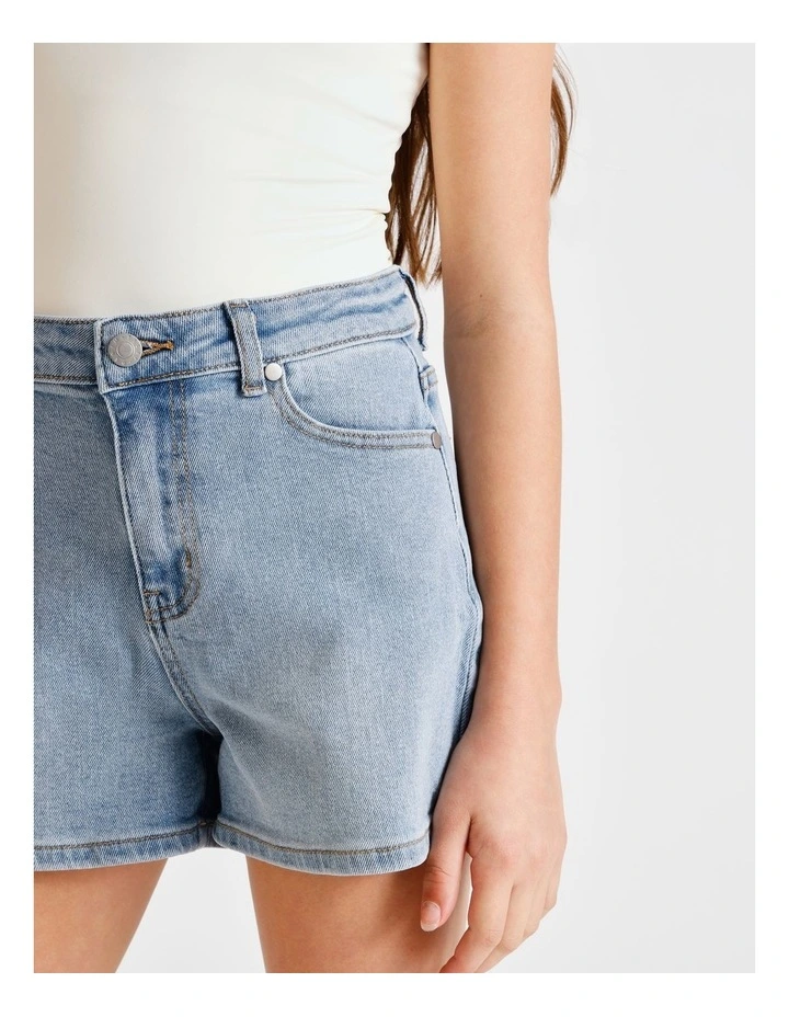 Olivia Denim Short in Light Wash image 3