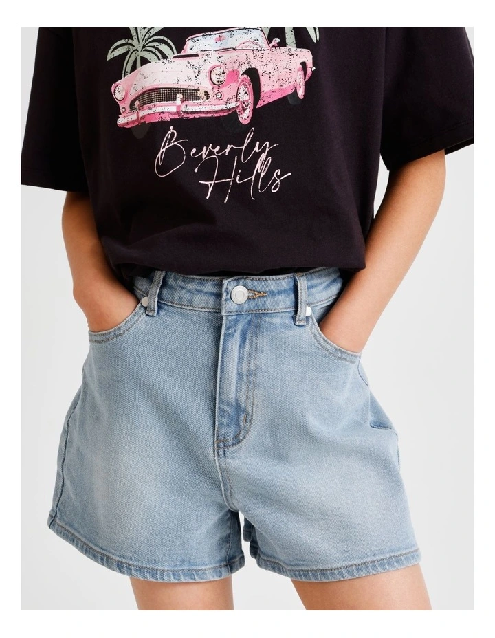 Olivia Denim Short in Light Wash image 4