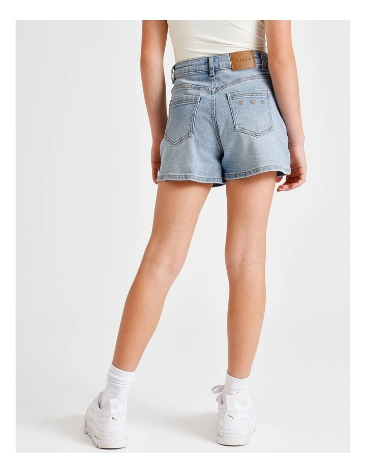 Olivia Denim Short in Light Wash image 4