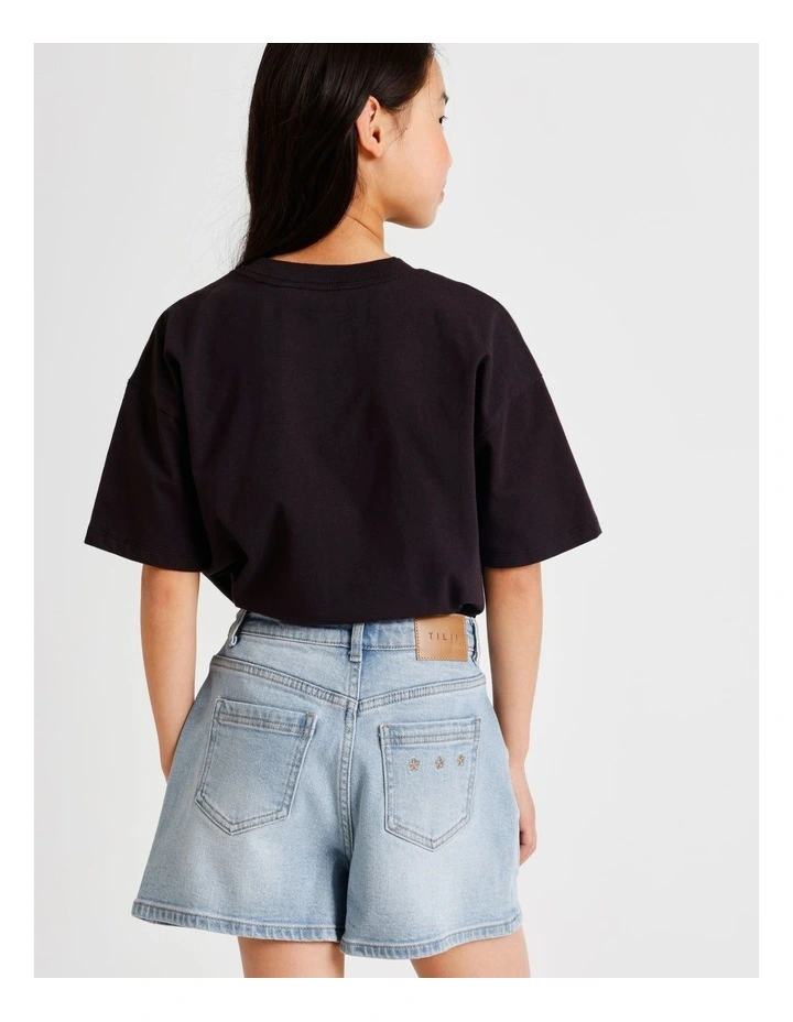 Olivia Denim Short in Light Wash image 5