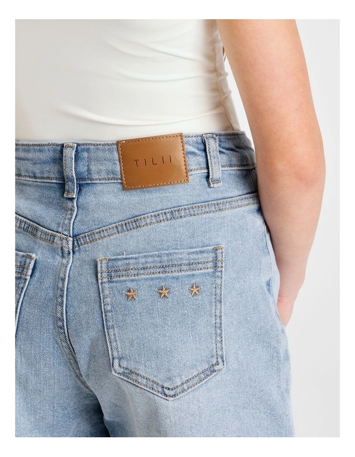 Olivia Denim Short in Light Wash image 5