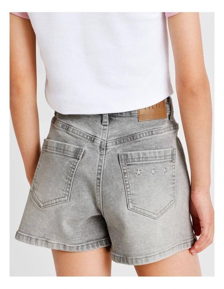 Olivia Denim Short in Grey image 6