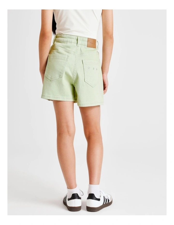 Olivia Denim Short in Sage image 4