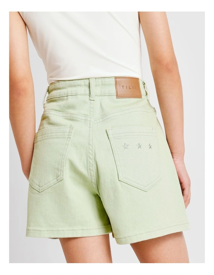 Olivia Denim Short in Sage image 5