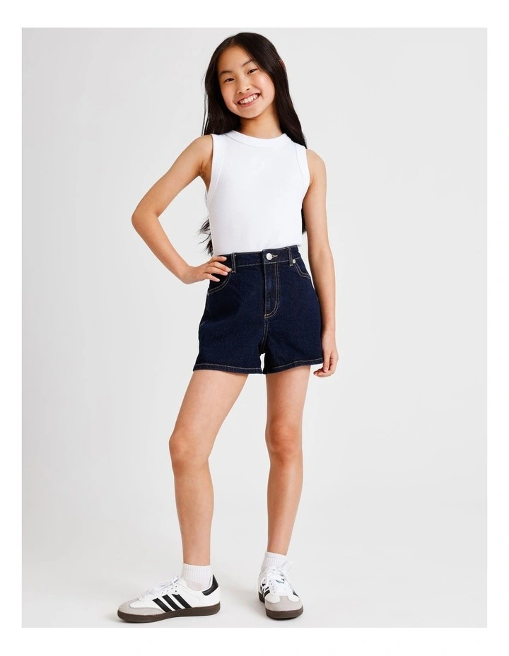 Olivia Denim Short in Indigo image 1