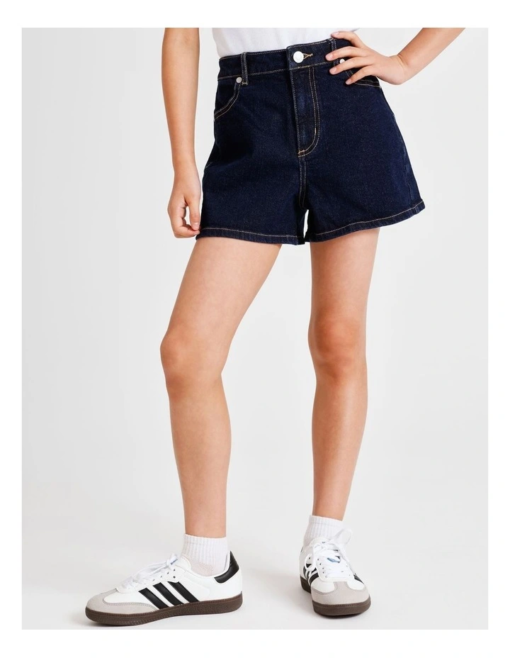 Olivia Denim Short in Indigo image 3