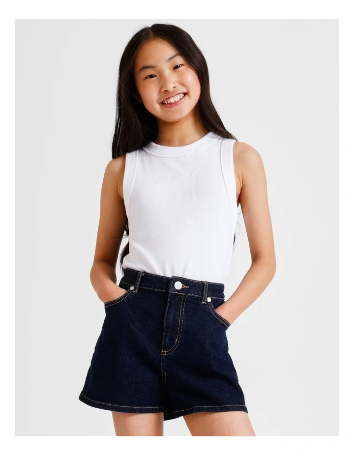 Olivia Denim Short in Indigo image 4