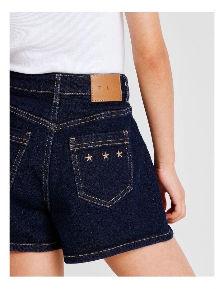 Olivia Denim Short in Indigo image 6