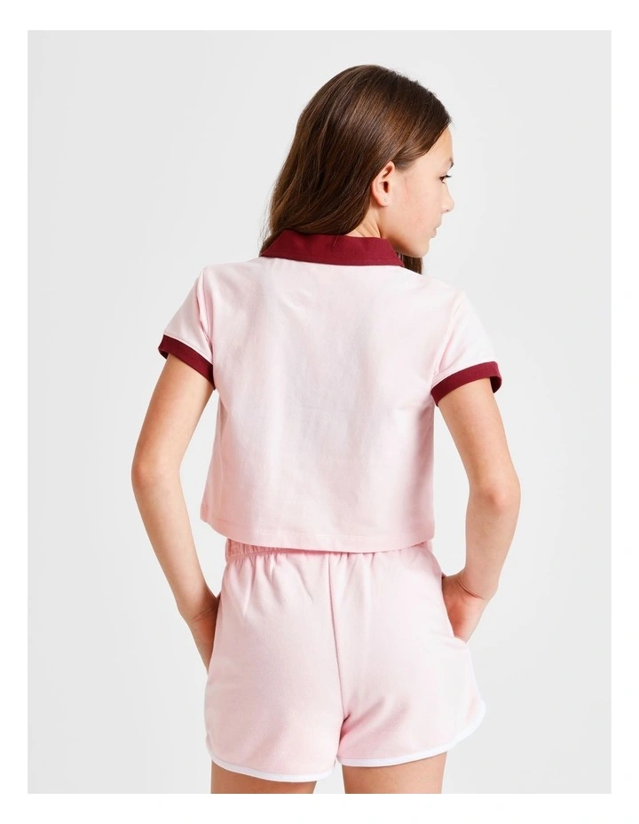 Athletic Sweat Short in Pink and White image 6