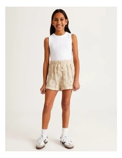 Crochet Short in Natural