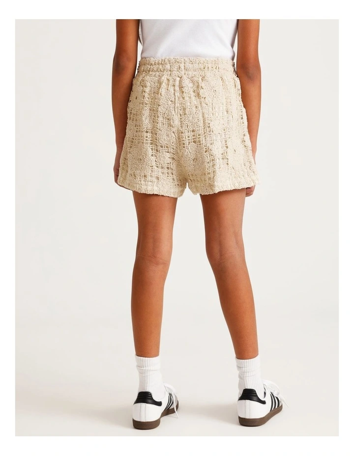 Crochet Short in Natural image 5