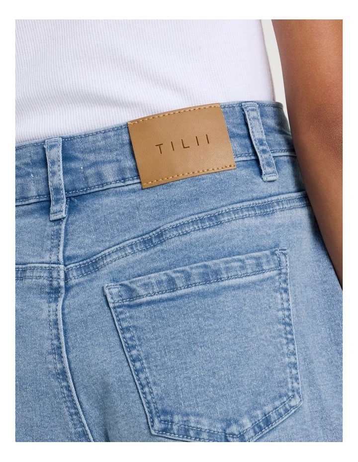 Denim Jort in Mid Blue image 6