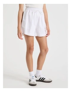 Sunday Club Linen Blend Short in White