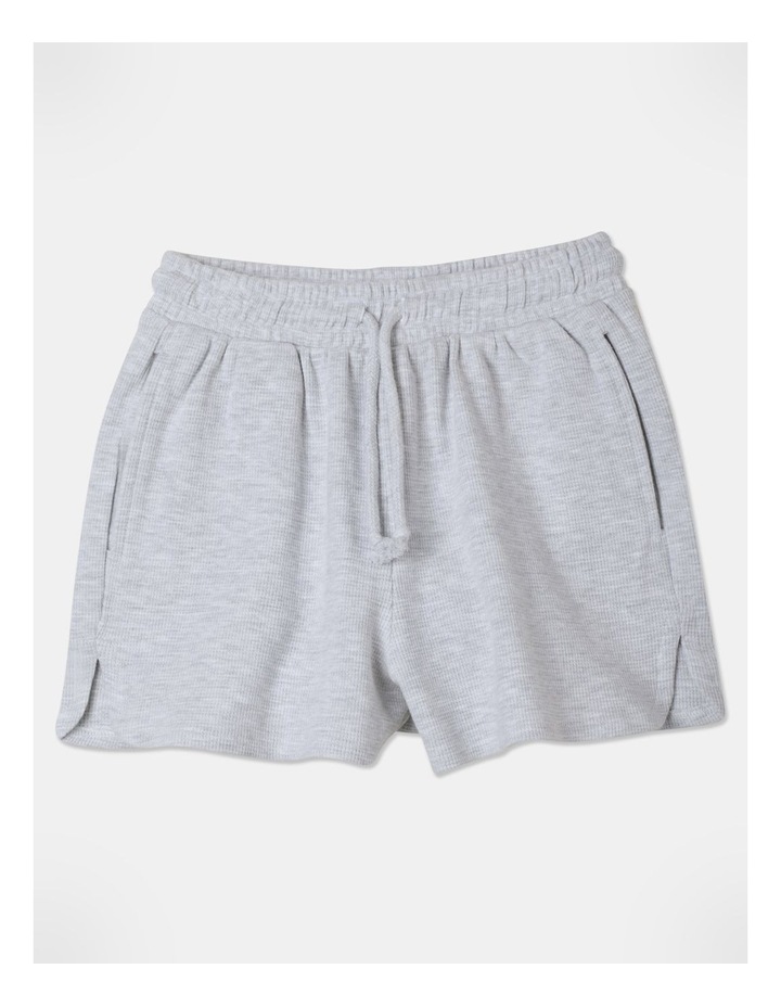 Essentials Waffle Short in Grey Marle