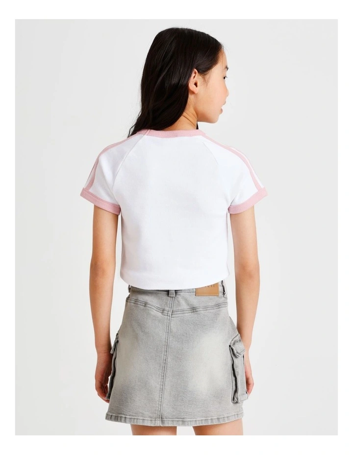 Mia Denim Cargo Skirt in Grey image 6