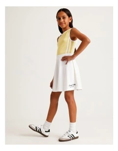 Ponte Tennis Skirt in White