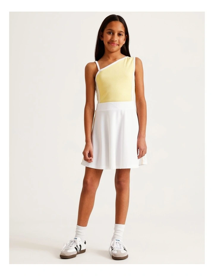 Ponte Tennis Skirt in White image 3