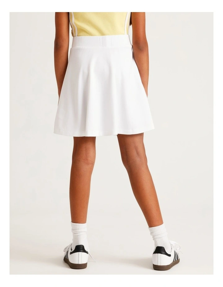 Ponte Tennis Skirt in White image 5