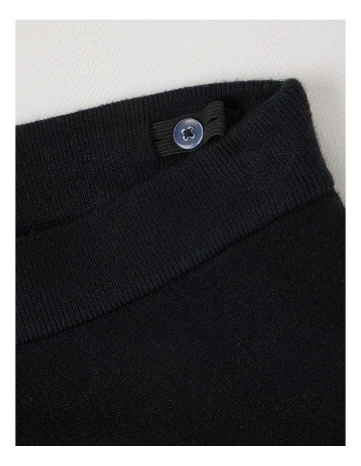 Knitted Skater Skirt in Black image 4