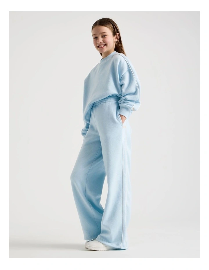 Sunday Club Straight Leg Trackpants in Blue image 1