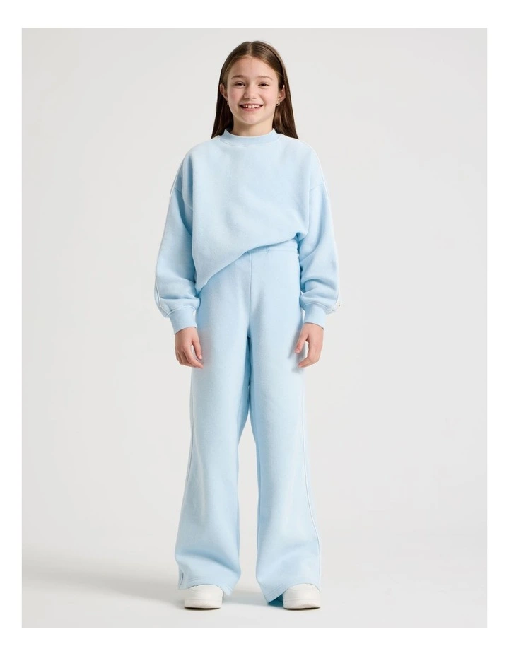 Sunday Club Straight Leg Trackpants in Blue image 3