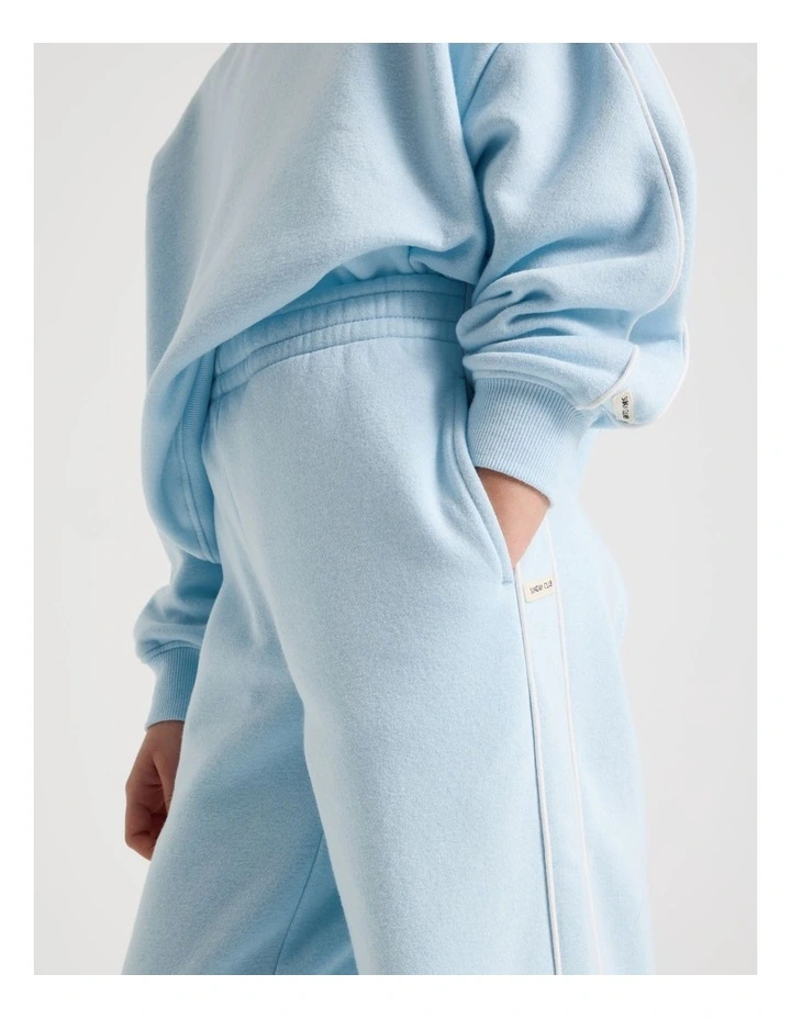 Sunday Club Straight Leg Trackpants in Blue image 5