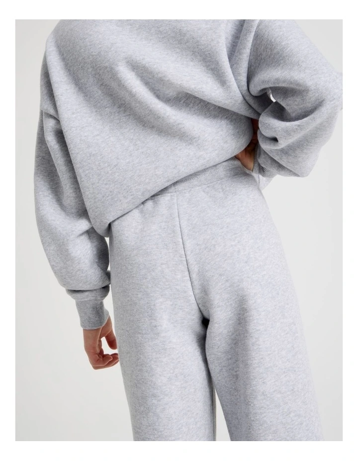 Baggy Trackpants with Embroidery in Grey image 4
