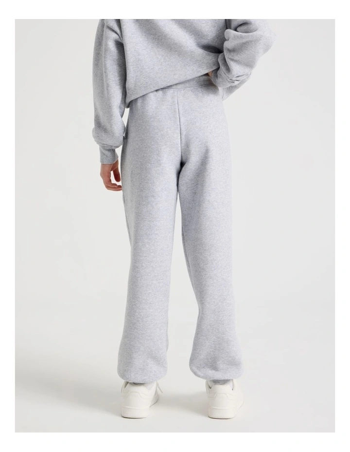 Baggy Trackpants with Embroidery in Grey image 5