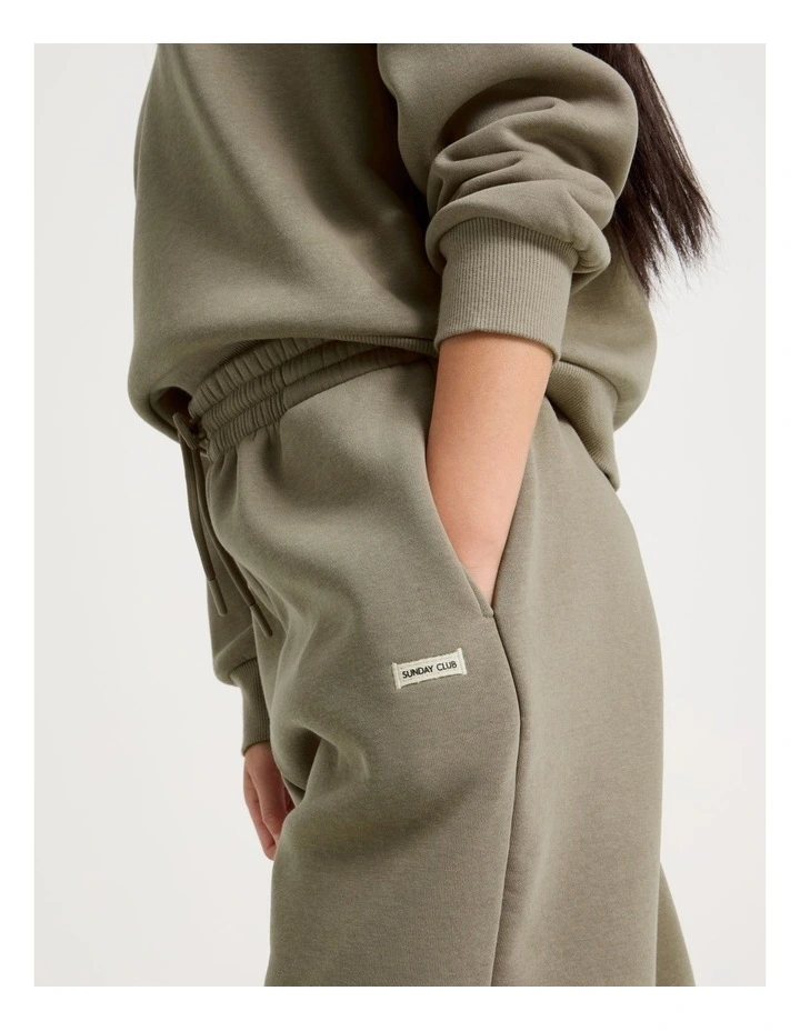 Sunday Club Super Luxe Trackpant in Washed Brown image 4