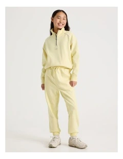 Sunday Club Baggy Trackpant in Lemon