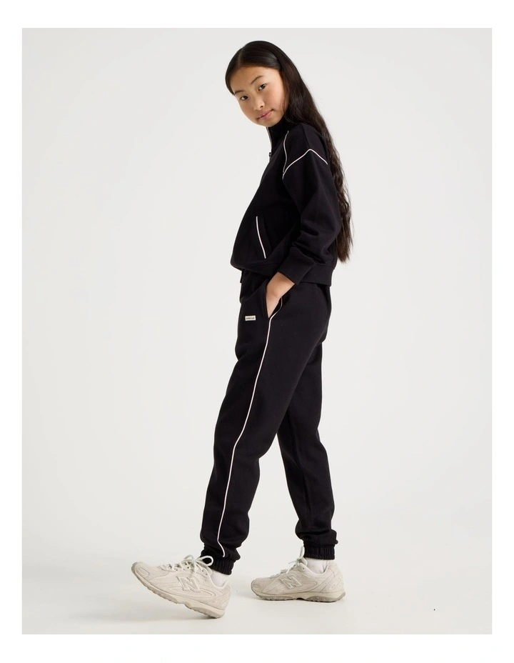 Sunday Club Baggy Trackpant in Black image 1