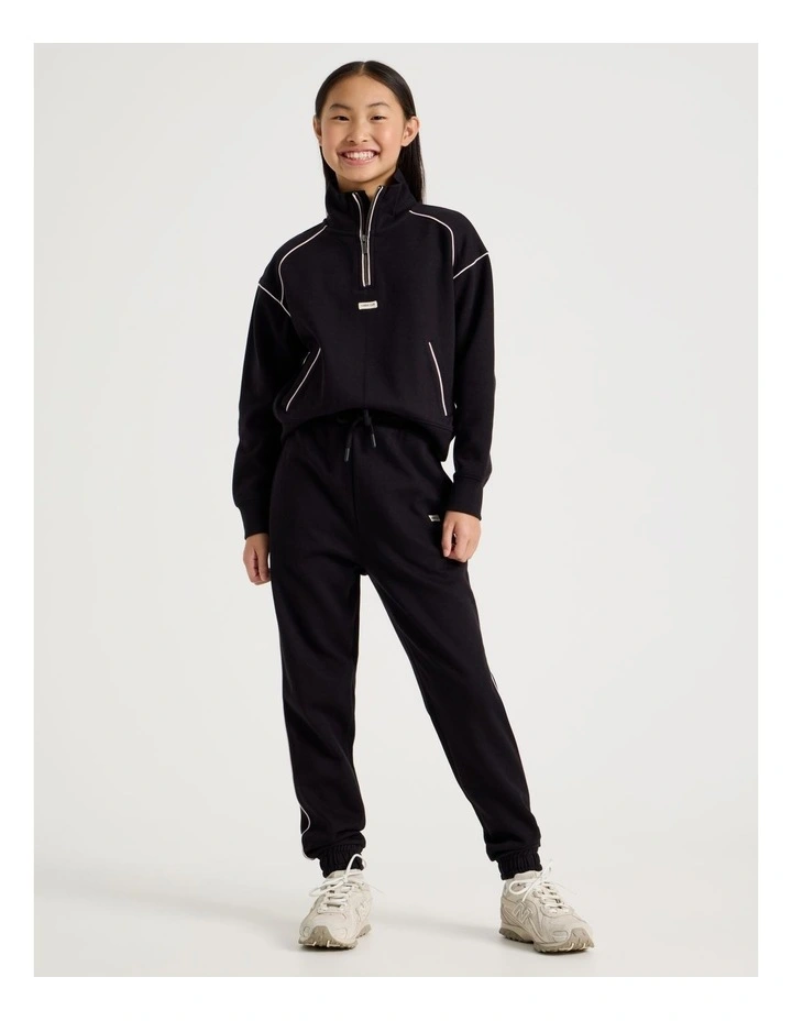 Sunday Club Baggy Trackpant in Black image 3