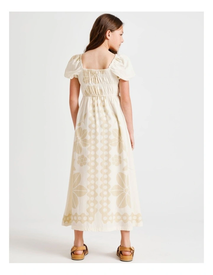 Sleeveless Linen Maxi with Bow Back Detail in Natural image 6