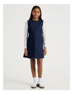 Aline Denim Dress and Lace Top in Denim