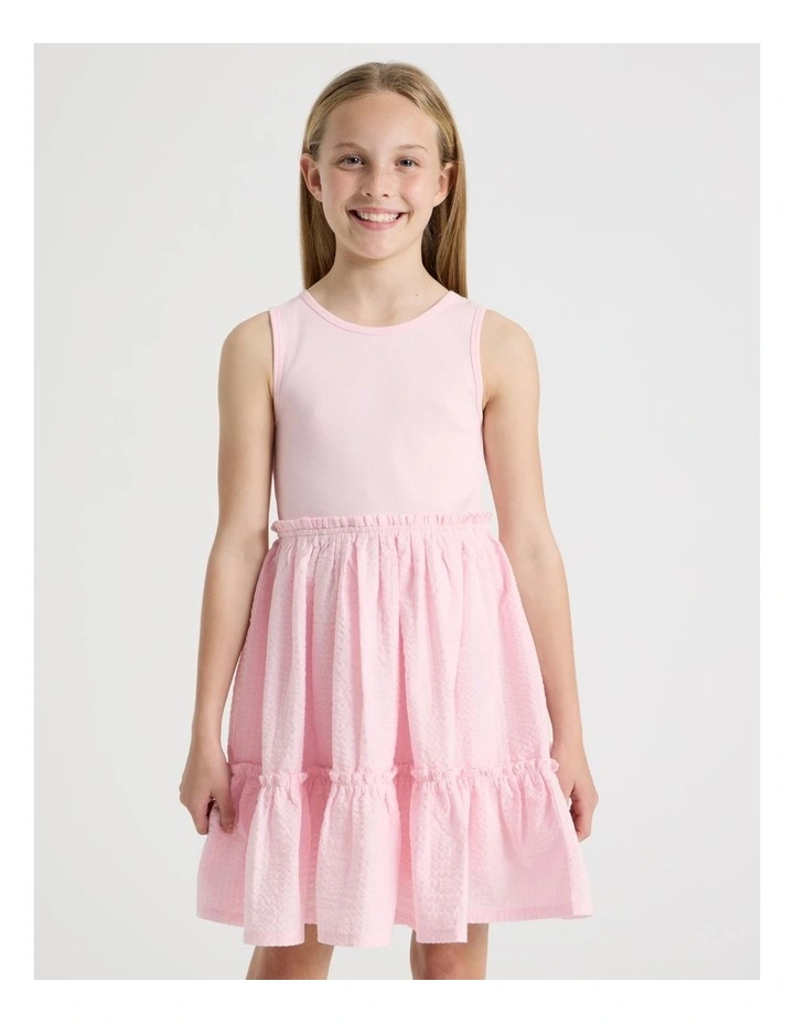 Rib Tank Seersucker Dress image 2