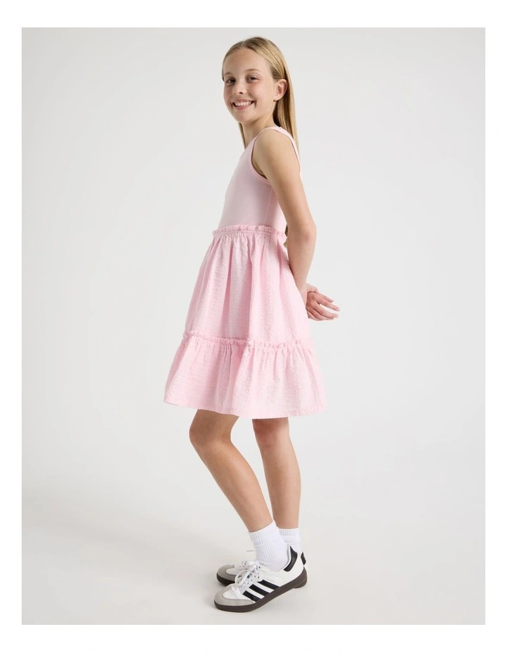 Rib Tank Seersucker Dress image 3