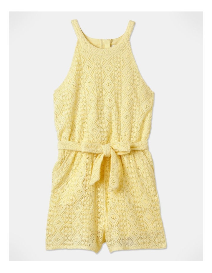 Lace High Neck Playsuit in