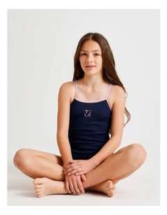 Textured Micro Rib One Piece in Navy