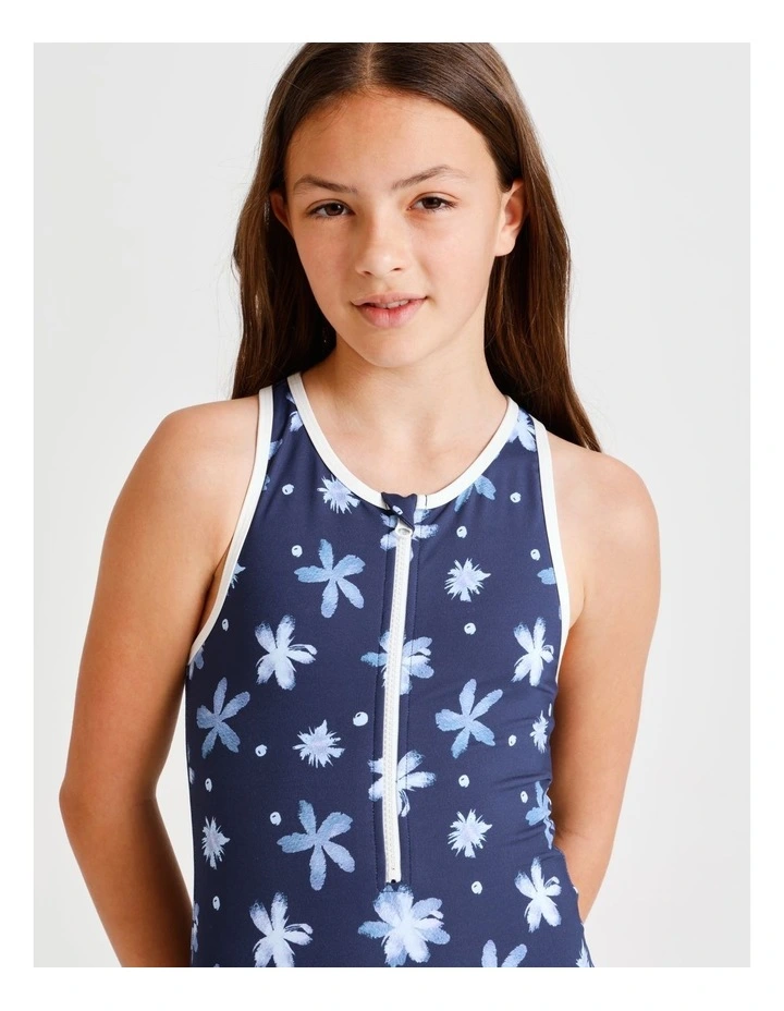 Sleeveless 1/4 Zip Tank in Navy image 4