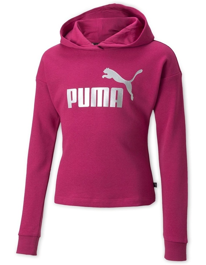 Puma Essentials Logo Cropped Hoodie 