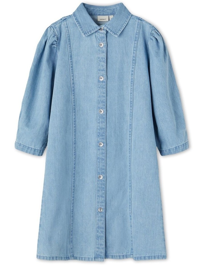 Timone 3/4 Denim Dress Light Blue