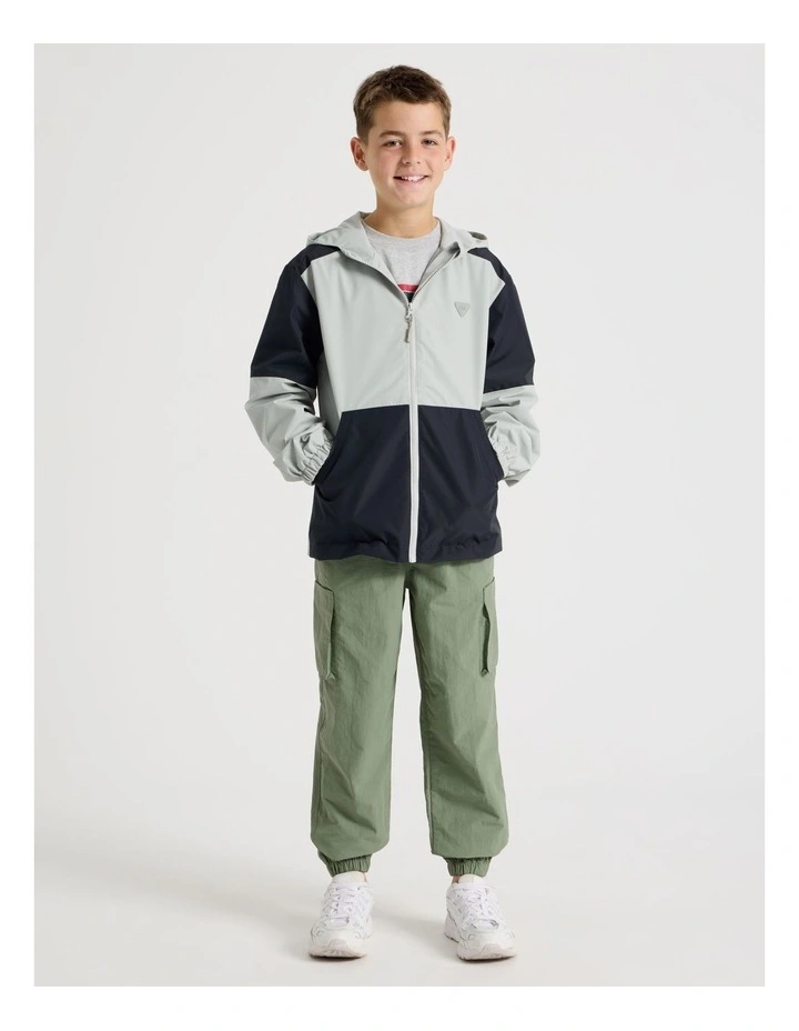 Wind Breaker Jacket in Navy and Grey image 2