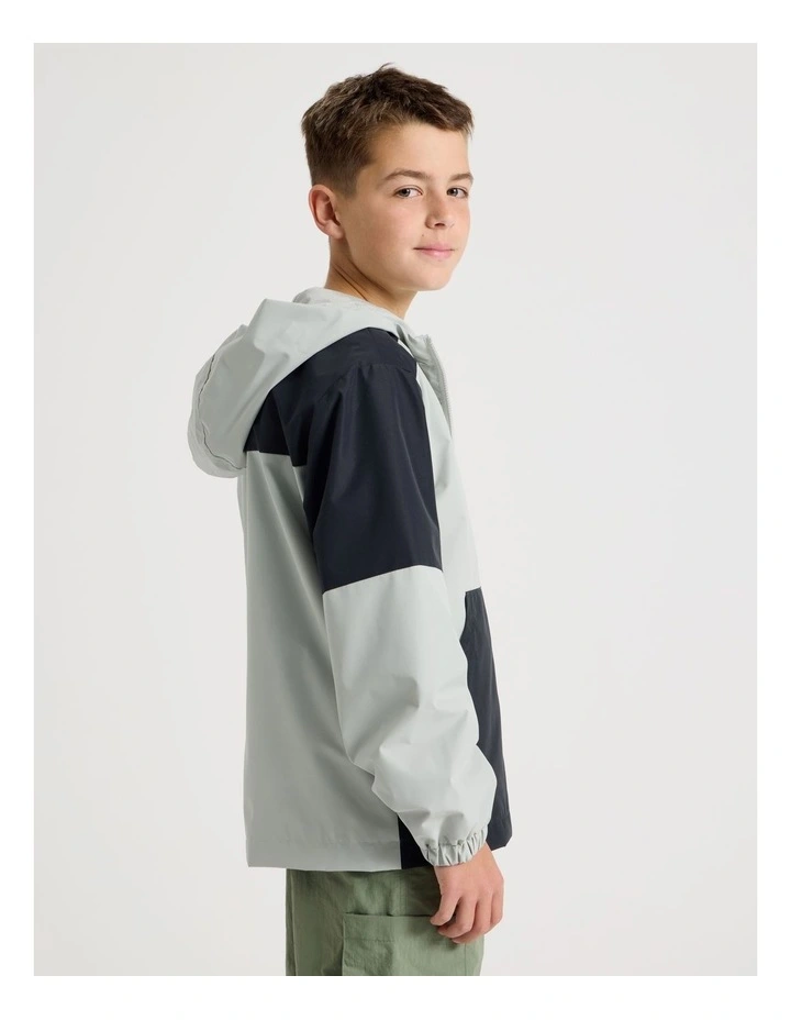 Wind Breaker Jacket in Navy and Grey image 5