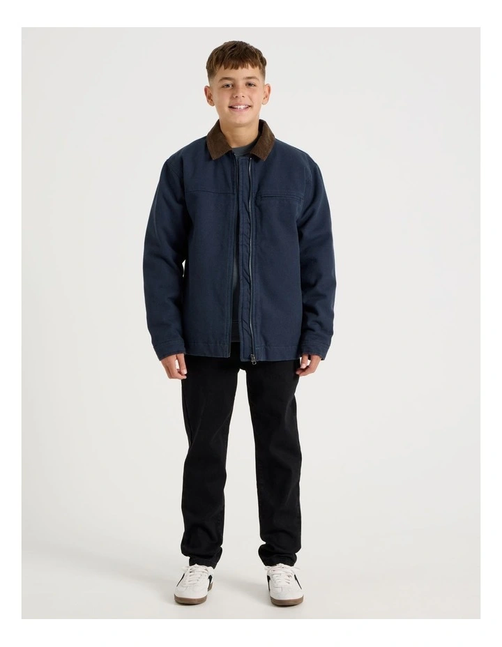 Barn Jacket in Navy image 3