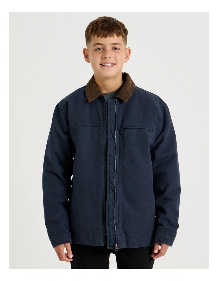 Barn Jacket in Navy image 4