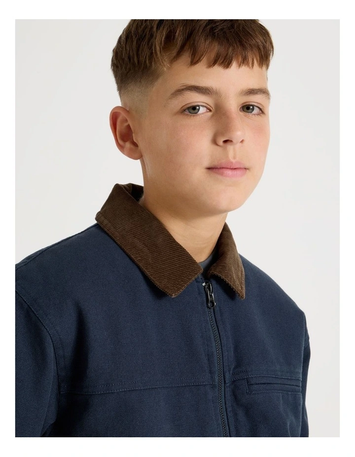 Barn Jacket in Navy image 5