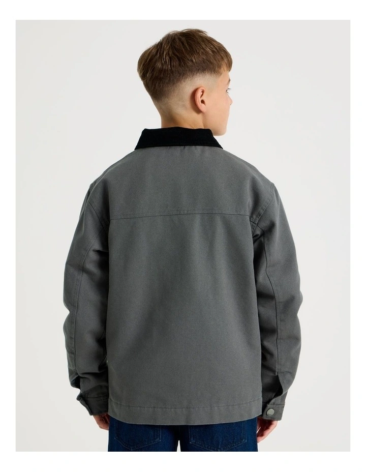 Barn Jacket in Black image 7