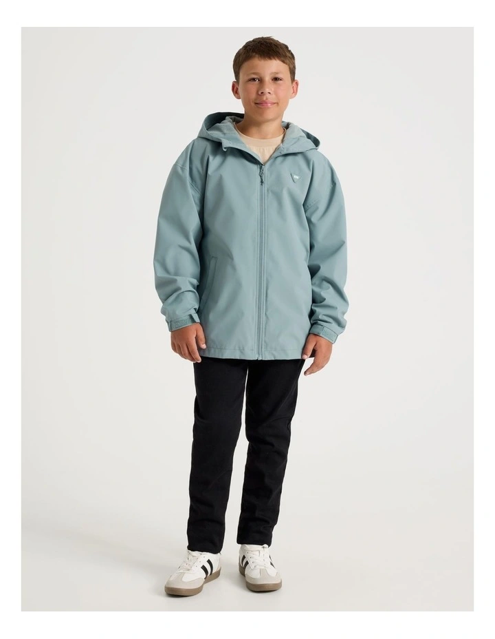 Rain Jacket with Fleece Lining in Blue image 1