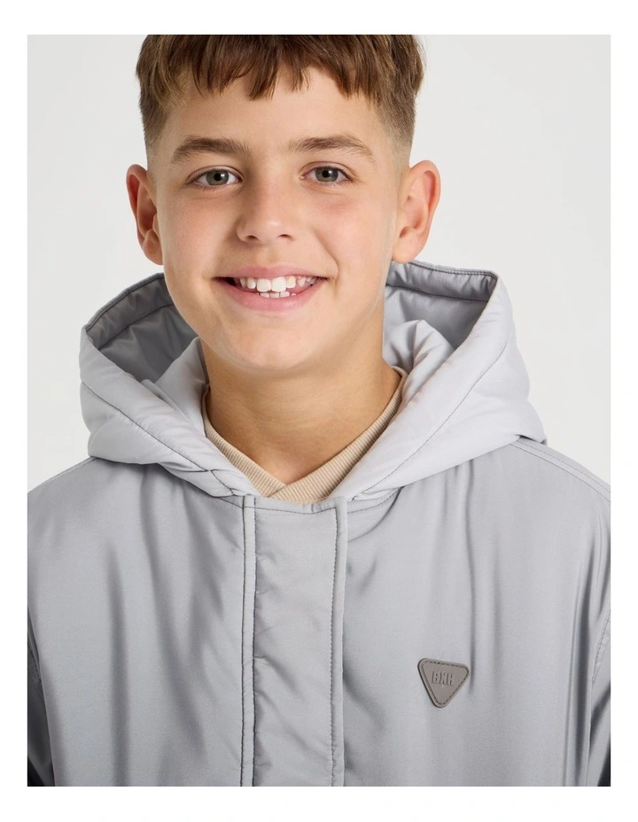 Ombre Puffer Jacket in Grey image 5